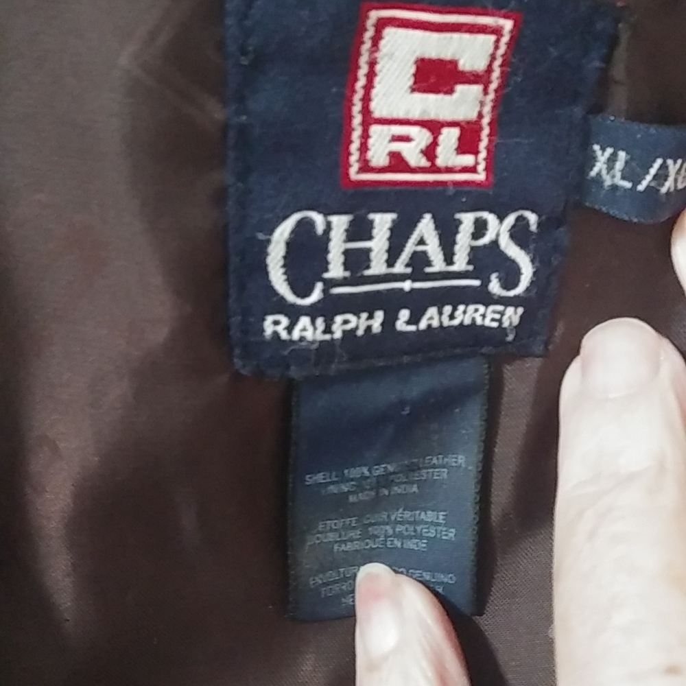Ralph Lauren Chaps Genuine Leather Coat - Picture 2 of 3